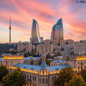Baku tour package 5 days from Pakistan with flights hotel and breakfast by Bahaar Journeys
